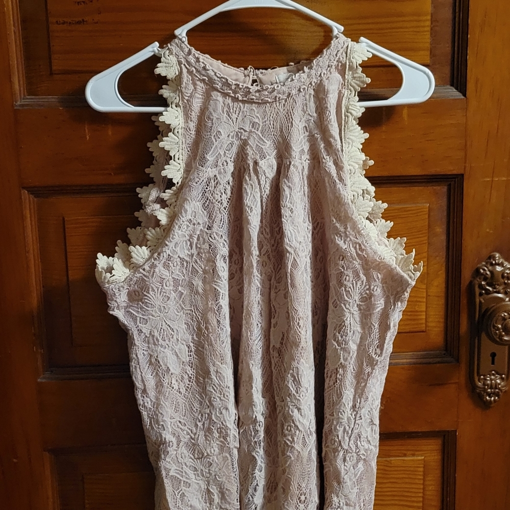 Paper + Tee Pink Doll Top